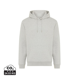 Unisex mikina s kapucňou Iqoniq Joshua, veľkosť XXL, svetlosivý melír