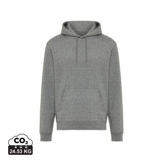 Unisex mikina s kapucňou Iqoniq Joshua, veľkosť XXXL, tmavosivý melír
