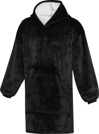 FRAZADA Unisex mikinová televizní deka, černá