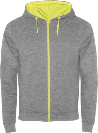 Unisex mikina ROLY FUJI, šedá melanž/žlutá, L