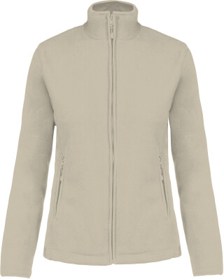 Dámská mikrofleecová mikina Kariban fleece jacket women, béžová, vel. XXL