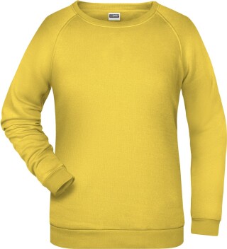 Dámská mikina James Nicholson sweatshirt women, sv. žlutá, vel. XS