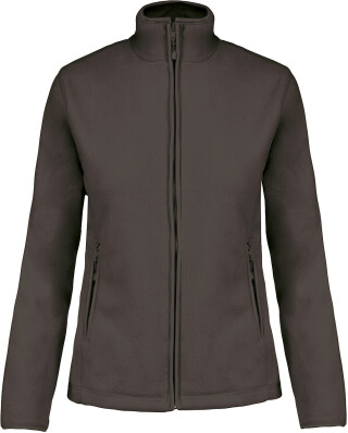 Dámská mikrofleecová mikina Kariban fleece jacket women, vojenská zelená tmavá, vel. XXL
