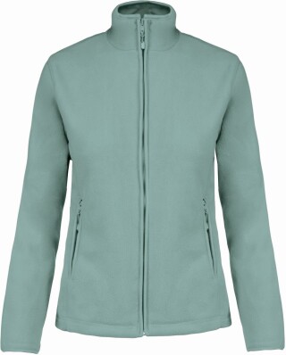 Dámská mikrofleecová mikina Kariban fleece jacket women, šedozelená, vel. XXL