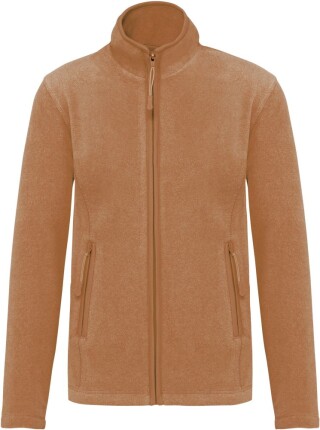 Dámská mikrofleecová mikina Kariban fleece jacket women, sv. hnědá, vel. 3XL