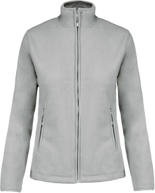 Dámská mikrofleecová mikina Kariban fleece jacket women, sv. šedá, vel. XL