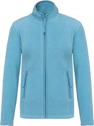 Dámská mikrofleecová mikina Kariban fleece jacket women, modrý melír, vel. S