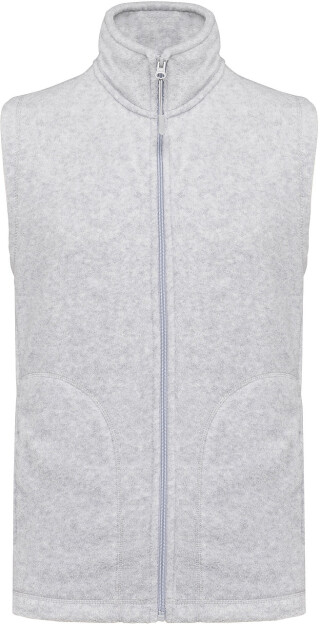 Pánská mikrofleecová vesta Kariban fleece vest men, sv. šedý melír, vel. 4XL