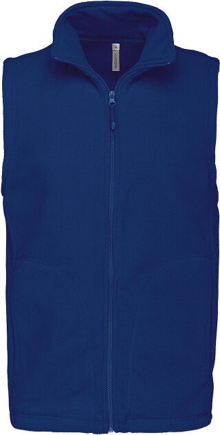 Pánská mikrofleecová vesta Kariban fleece vest men, kobaltová modrá, vel. S