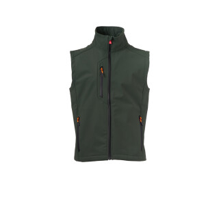 Pánska softshellová vesta Payper Creek Vest L.I.T., tmavozelená, veľkosť 4XL