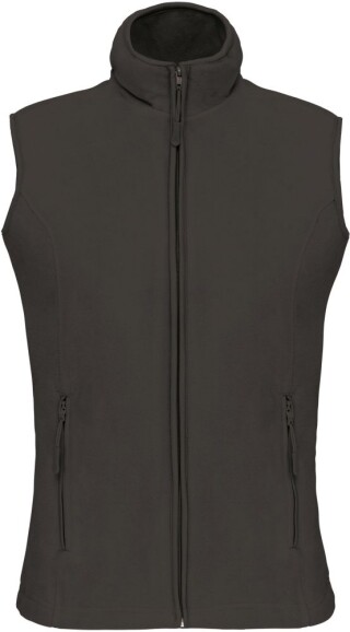 Dámská mikrofleecová vesta Kariban fleece vest women, tmavě šedá, vel. XXL