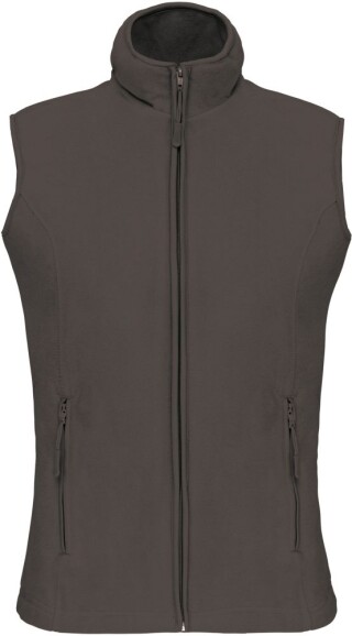 Dámská mikrofleecová vesta Kariban fleece vest women, vojenská tmavá zelená, vel. 4XL