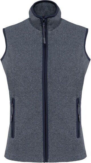 Dámská mikrofleecová vesta Kariban fleece vest women, tmavá námořní modrá, vel. 3XL