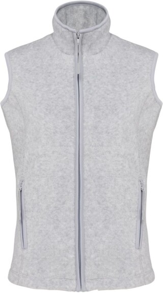Dámská mikrofleecová vesta Kariban fleece vest women, sv. šedý melír, vel. L