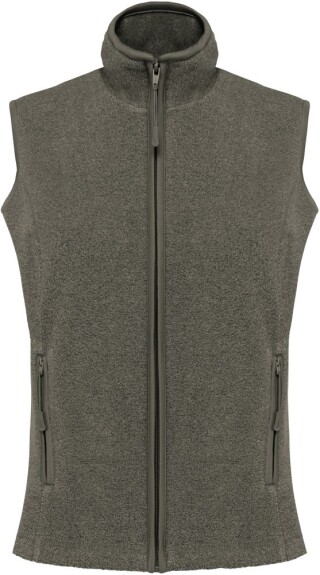 Dámská mikrofleecová vesta Kariban fleece vest women, vojenská světlá zelená, vel. 3XL