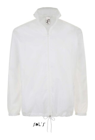 Unisex větrovka SOLS SHIFT - UNISEX WATER REPELLENT WINDBREAKER, bílá, S