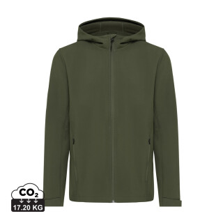 Pánská softshellová bunda z recyklovaného polyesteru, khaki, vel. S