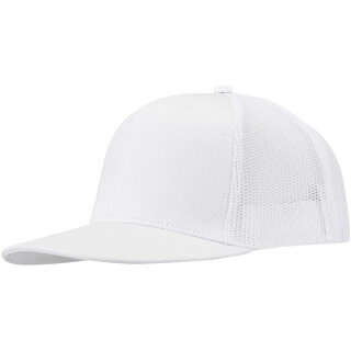 Drift Snapback šiltovka s 6 panelmi, 260 g/m2, biela