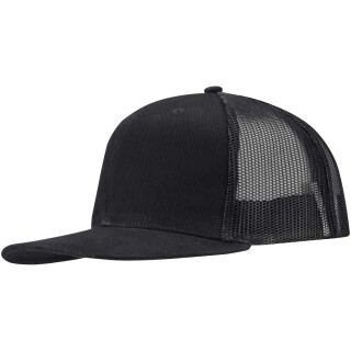 Drift Snapback šiltovka s 6 panelmi, 260 g/m2, čierna