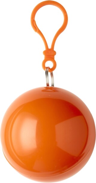 BALERÍNA Pláštěnka v přívěsku s karabinou, oranžová