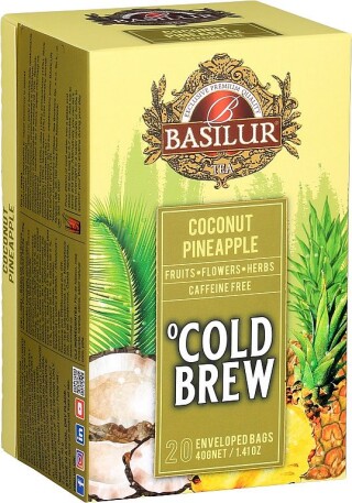 KOLTER Porcovaný ledový čaj Cold Brew Coconut Pineapple, 20 x 2 g