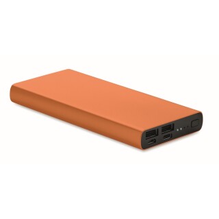 BRAHMA Hliníková powerbanka s kapacitou 10 000 mAh, oranžová