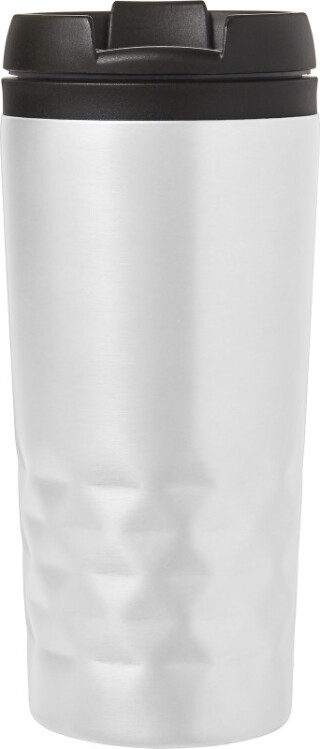 BRILON Termohrnek nerezový cestovní s plastovým víčkem, 300 ml, bílá