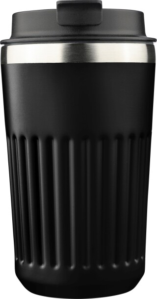 LACHOS Cestovní termohrnek z recyklované nerezové oceli, 400 ml, černá