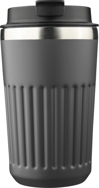 LACHOS Cestovní termohrnek z recyklované nerezové oceli, 400 ml, šedá