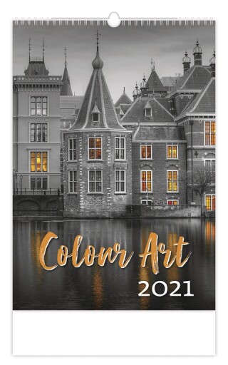 Colour Art 2027, nástěnný kalendář, prodloužená záda