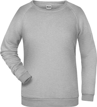 Dámská mikina James Nicholson sweatshirt women, tmavě šedý melír, vel. 3XL