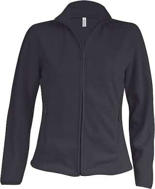 Dámská mikrofleecová mikina Kariban fleece jacket women, antracitová, vel. M