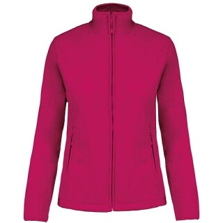 Dámská mikrofleecová mikina Kariban fleece jacket women, fuksiová, XL