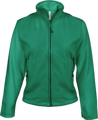 Dámská mikrofleecová mikina Kariban fleece jacket women, středně zelená, vel. XL