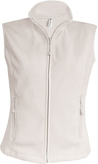 Dámská mikrofleecová vesta Kariban fleece vest women, krémová, vel. M
