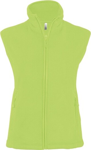 Dámská mikrofleecová vesta Kariban fleece vest women, jasně zelená, vel. L