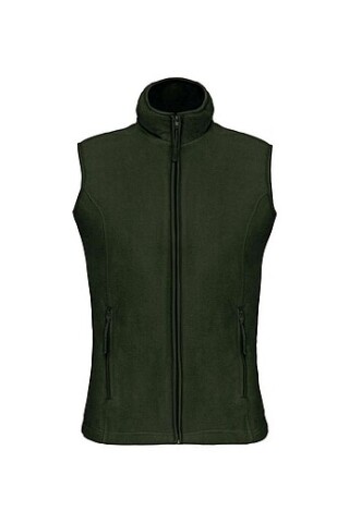 Dámská mikrofleecová vesta Kariban fleece vest women, tmavá vojenská zelená, vel. XXL
