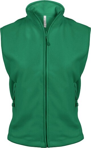 Dámská mikrofleecová vesta Kariban fleece vest women, zelená, vel. 4XL