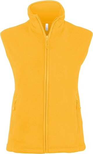 Dámská mikrofleecová vesta Kariban fleece vest women, žlutá, vel. XXL
