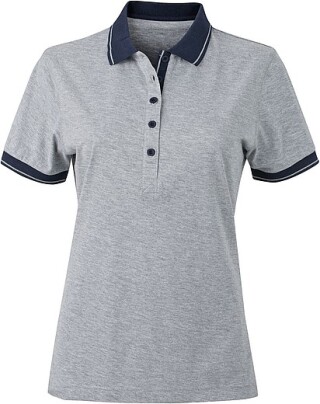 Dámská polokošile James Nicholson polo megange women, šedá/námořní modrá, vel. XL
