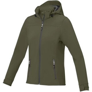 Dámská softshellová bunda Elevate Langley, velikost L, vojenská zelená - khaki