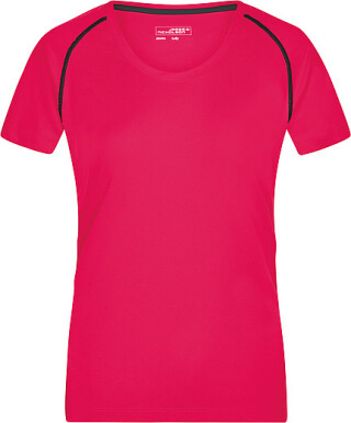 Dámské sportovní tričko James Nicholson sports T-shirt women, bílá/stříbrná, vel. XS