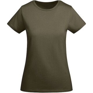 Dámské tričko s krátkým rukávem, ROLY BREDA, vojenská zelená tmavá, vel. 2XL