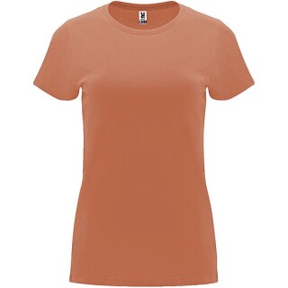 Dámské tričko s krátkým rukávem, ROLY CAPRI, světle oranžová, vel. 2XL
