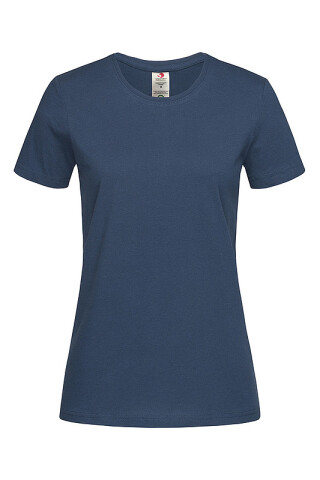 Dámské tričko STEDMAN CLASSIC-T ORGANIC WOMEN z bio bavlny, námořní modrá, S