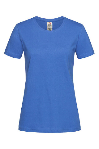 Dámské tričko STEDMAN CLASSIC -T ORGANIC WOMEN z bio bavlny, sv. král. modrá S