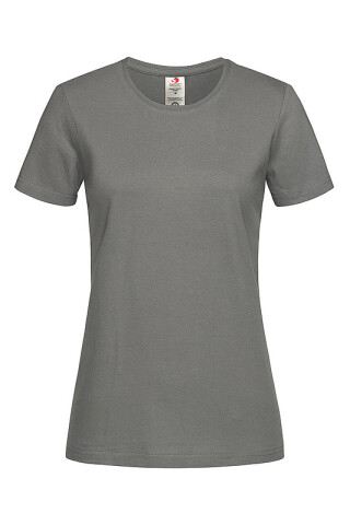 Dámské tričko STEDMAN CLASSIC-T ORGANIC WOMEN z bio bavlny, tmavě šedá, XL