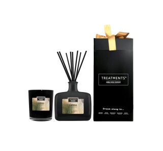 Dárková sada TREATMENTS® obsahující svíčku a difuzér 200 ml - Giftbox Home (DeLuxe) - Samoa