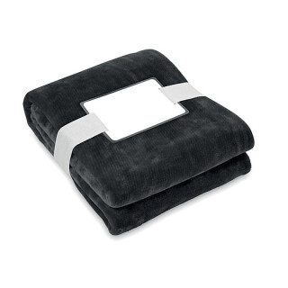 Deka 120x150cm, RPET fleece, černá