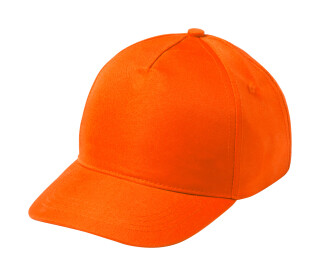 Dětská kšiltovka s 5 panely, oranžová